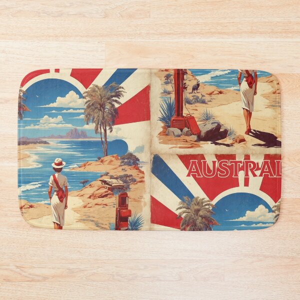 Item preview, Australia Tourism Vintage Poster designed and sold by TravelersGems.