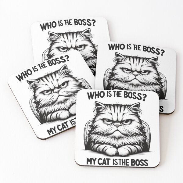 Artikelvorschau, Meine Katze, Boss, wer ist der Boss, Liebe, Tier, Katzen entworfen und verkauft von szpaku888.