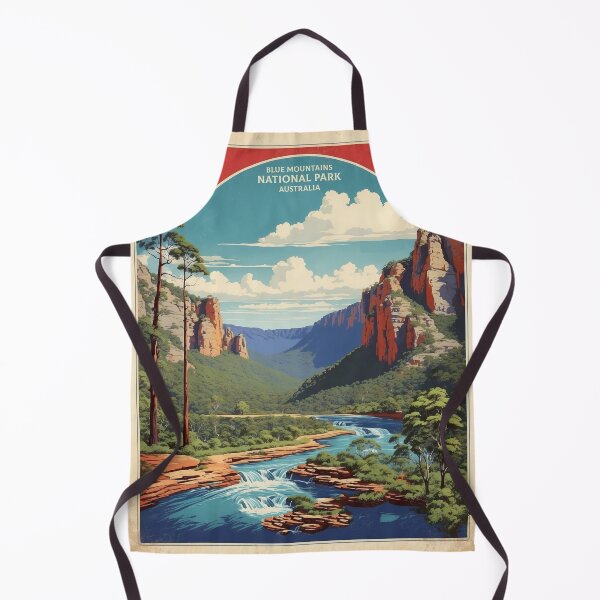 Artikelvorschau, Blue Mountains Nationalpark Australien Vintage Poster Tourismus entworfen und verkauft von TravelersGems.