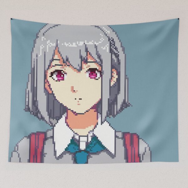 Item preview, Pixel Schoolgirl Charm designed and sold by Pixelartshirt.