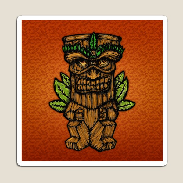Tiki monster Magnet