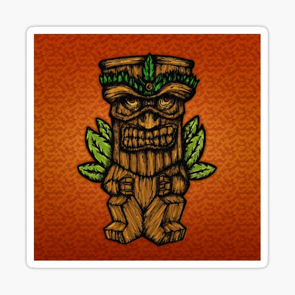 Tiki monster Sticker