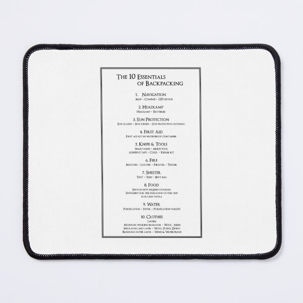 Item preview, The 10 Essentials of Backpacking designed and sold by Norwegian Outdoors.