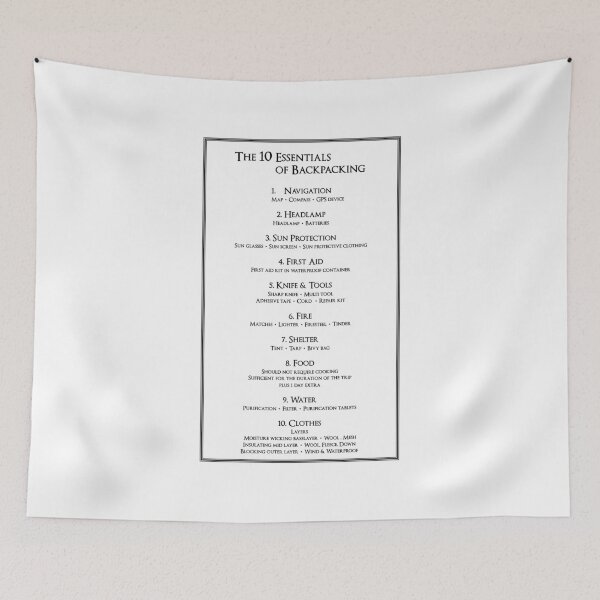 Item preview, The 10 Essentials of Backpacking designed and sold by Norwegian Outdoors.