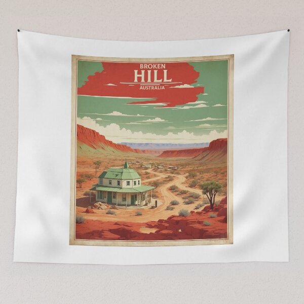 Item preview, Broken Hill Australia Tourism Vintage Poster 2 designed and sold by TravelersGems.