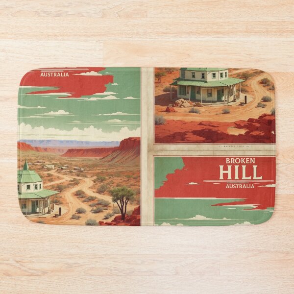 Item preview, Broken Hill Australia Tourism Vintage Poster 2 designed and sold by TravelersGems.