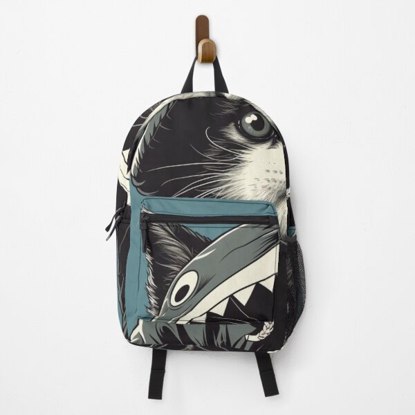 Item preview, Shark Hoodie Kitty designed and sold by HomeAndHope.