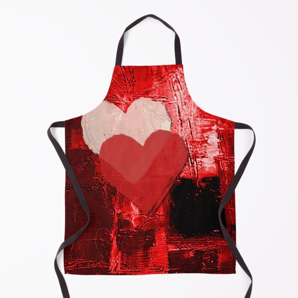 Item preview, Hearts on red background, portrait designed and sold by a3-studio.