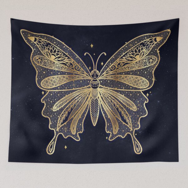 Item preview, Gold Butterfly Celestial Aesthetic designed and sold by NdesignTrend.