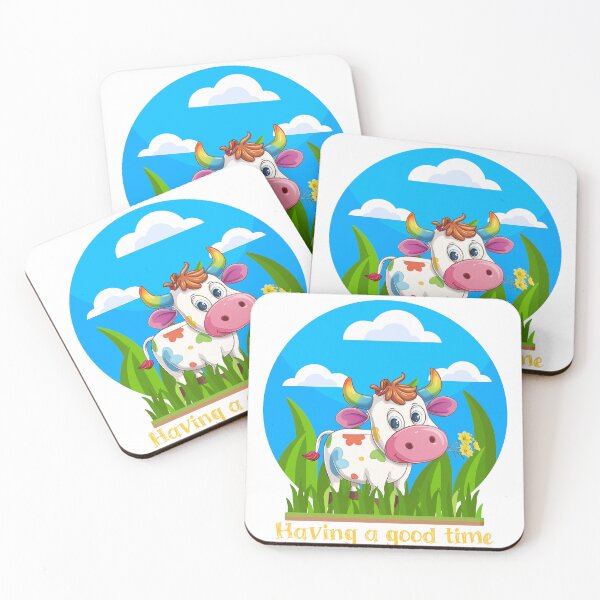 Item preview, a happy cow on a green meadow designed and sold by GabbyKI261.