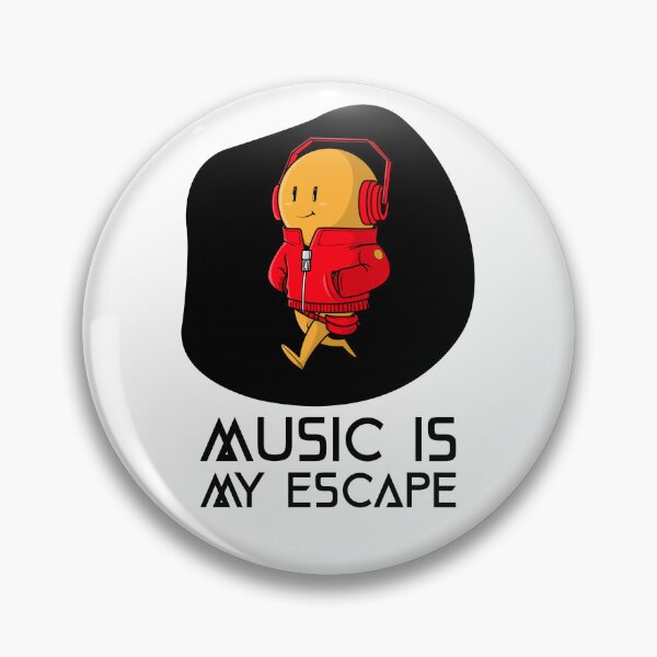Item preview, MUSIC IS MY ESCAPE designed and sold by Hardstyle-Tees.