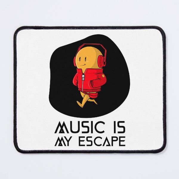 Item preview, MUSIC IS MY ESCAPE designed and sold by Hardstyle-Tees.