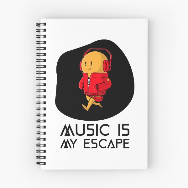 Item preview, MUSIC IS MY ESCAPE designed and sold by Hardstyle-Tees.