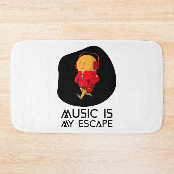 Item preview, MUSIC IS MY ESCAPE designed and sold by Hardstyle-Tees.