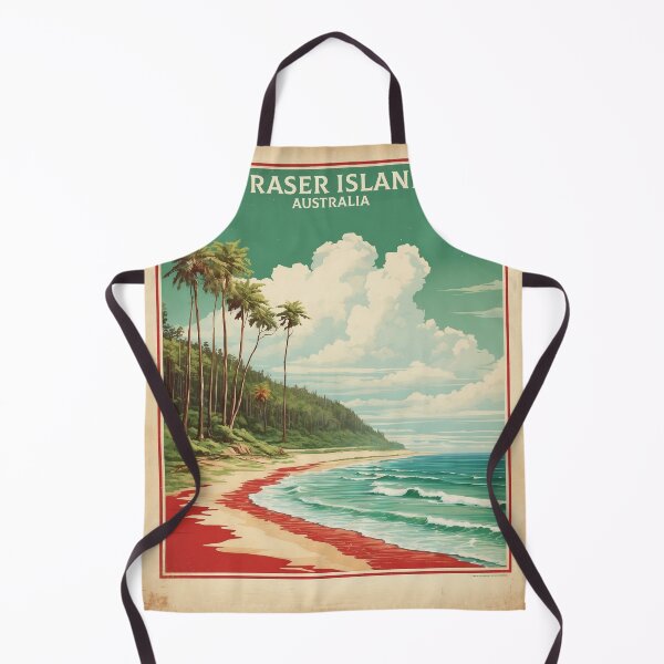 Artikelvorschau, Fraser Island Beach Australien Vintage Poster Tourismus entworfen und verkauft von TravelersGems.