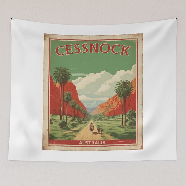 Artikelvorschau, Cessnock Australien Vintage Poster Tourismus 2 entworfen und verkauft von TravelersGems.