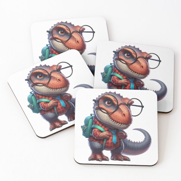 Item preview, Cute Tyarannosaurus Go To School designed and sold by TomFrontierArt.