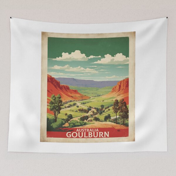 Artikelvorschau, Goulburn Australien Vintage Poster Tourismus entworfen und verkauft von TravelersGems.
