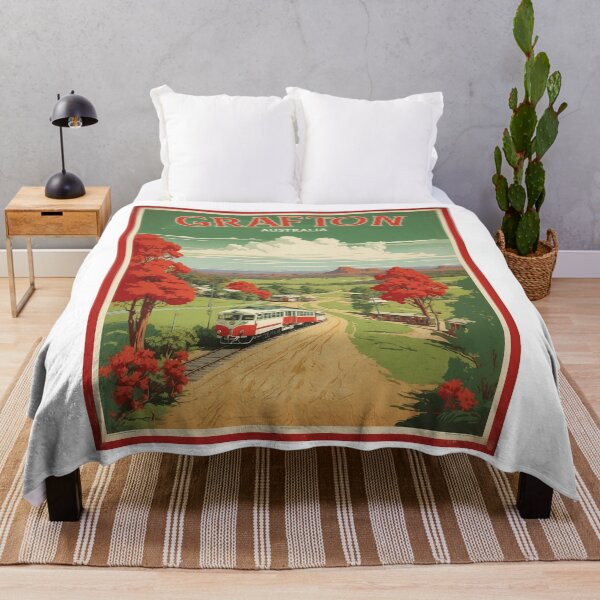 Item preview, Grafton Australia Tourism Vintage Poster designed and sold by TravelersGems.
