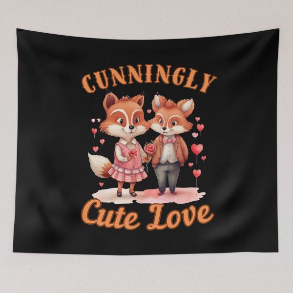 Item preview, Cunningly Cute Love. fox portrait designed and sold by FoxVibes.