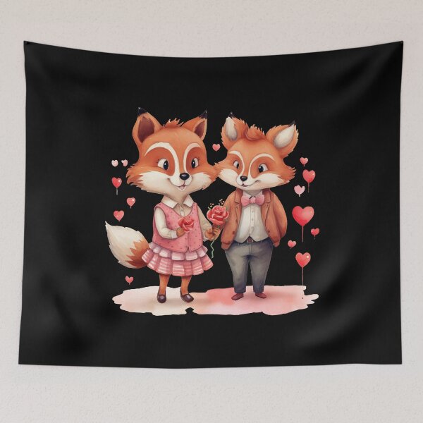 Artikelvorschau, Fuchspaar entworfen und verkauft von FoxVibes.