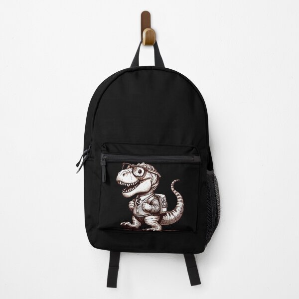 Item preview, Cute black and white Tyarannosaurus Go To School designed and sold by TomFrontierArt.