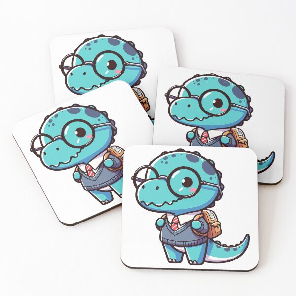 Item preview, Kawaii Tyarannosaurus Go To School designed and sold by TomFrontierArt.
