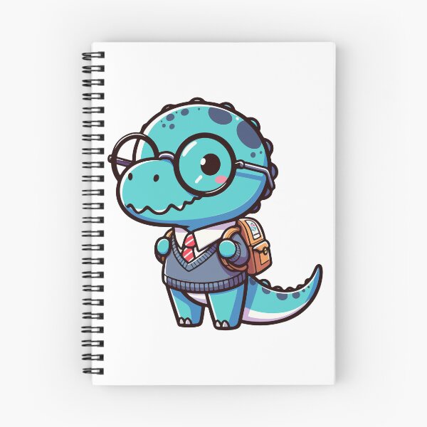 Item preview, Kawaii Tyarannosaurus Go To School designed and sold by TomFrontierArt.