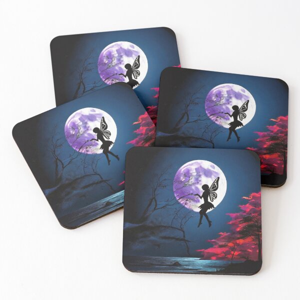 Item preview, Lunar Elegance | Fairy Silhouette in Nocturnal Colorsplash designed and sold by MysticFable.