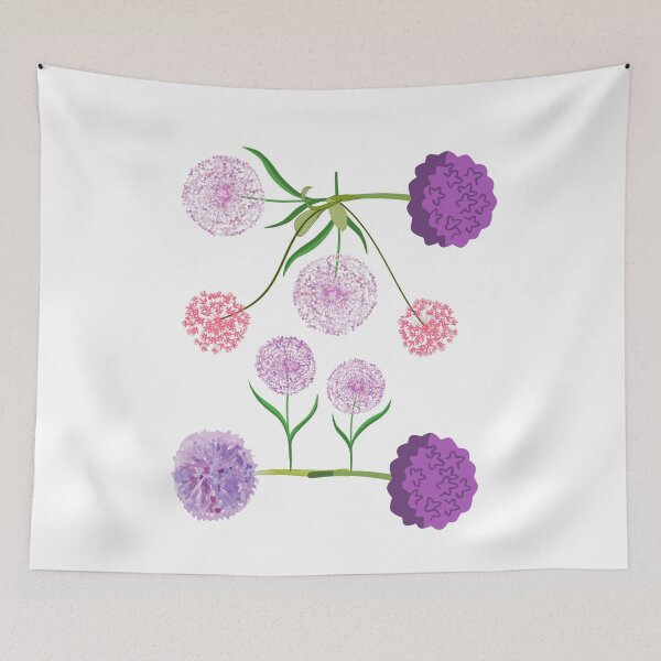 Item preview,  purple pink  orange Allium designed and sold by Hinny8.