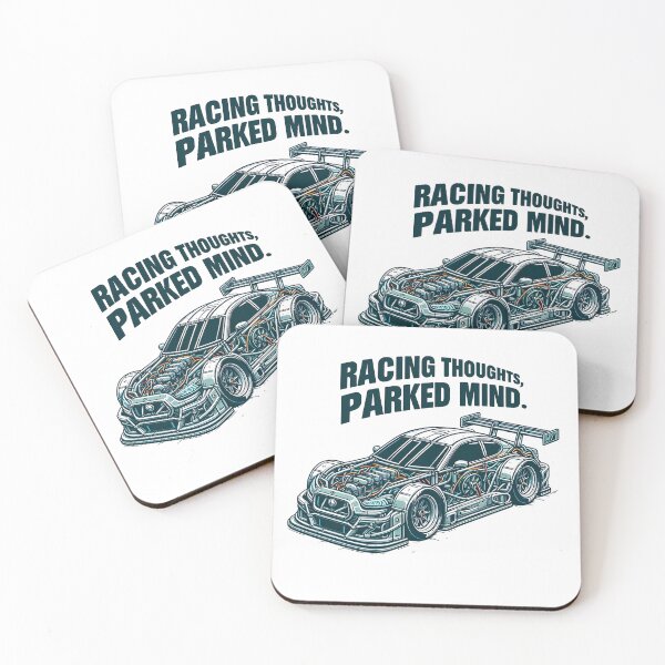 Item preview, Racecar: Racing Thoughts, Parked Mind designed and sold by Dungeon-Depot.