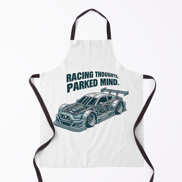 Item preview, Racecar: Racing Thoughts, Parked Mind designed and sold by Dungeon-Depot.