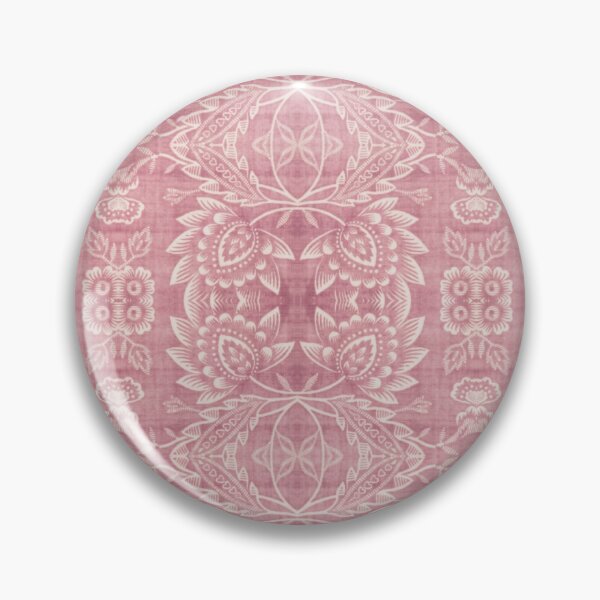 Item preview, Paloma Faded Vintage Floral Damask in Dusky Rose Pink and Cream Fabric designed and sold by Piccolo Fiore Prints.