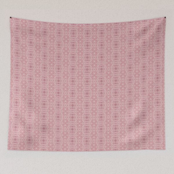 Item preview, Paloma Faded Vintage Floral Damask in Dusky Rose Pink and Cream Fabric designed and sold by Piccolo Fiore Prints.