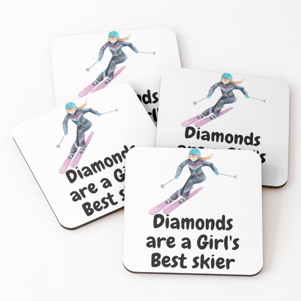 Item preview, Diamonds are a Girl's Best skier designed and sold by stylechoc.