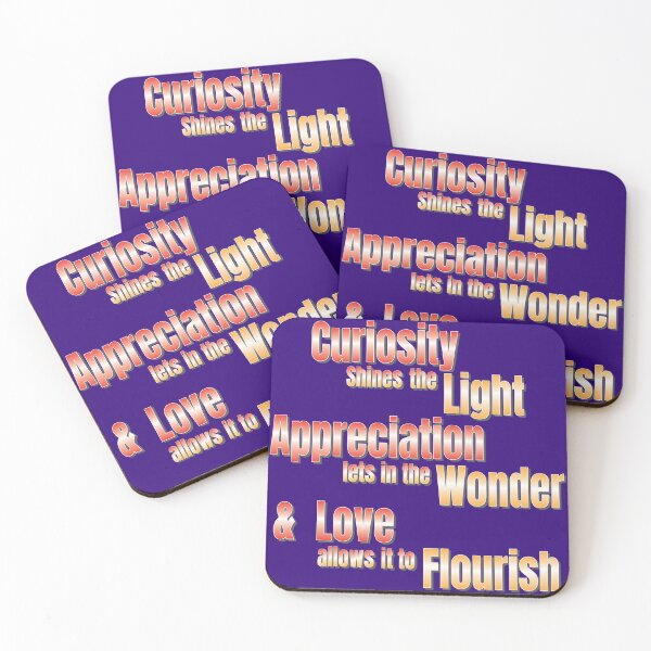 Item preview, Curiosity Appreciation and Love - Life Motivational Slogan designed and sold by Harlake.