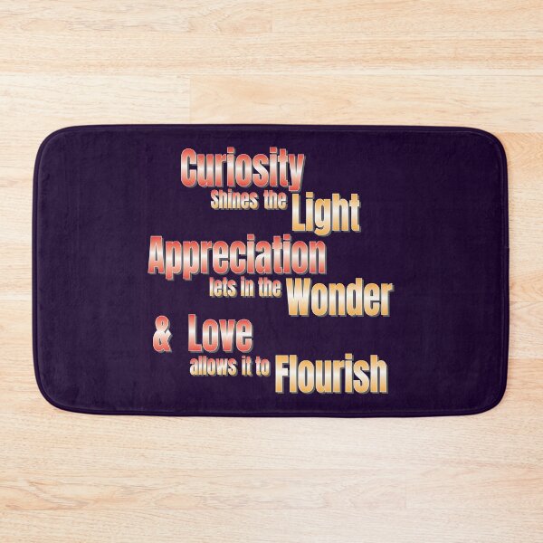 Item preview, Curiosity Appreciation and Love - Life Motivational Slogan designed and sold by Harlake.