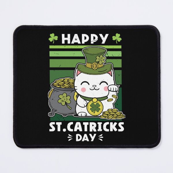 Item preview, Happy St Catricks day - Shamrock Cat St. Patrick's Day Gift designed and sold by JUSTBEELEGANT.