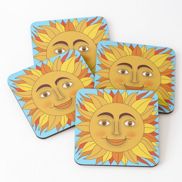 Item preview, Smiling Sun on blue designed and sold by AliveinWonder.