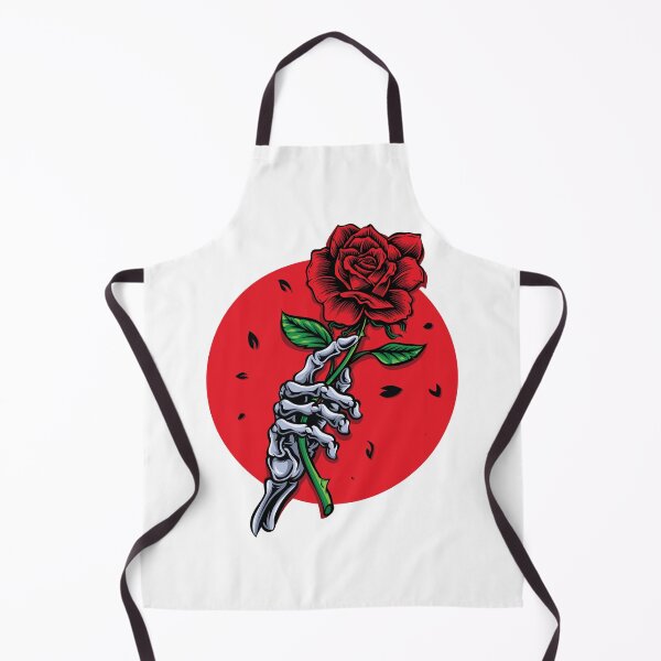 Item preview, Skeletal Elegance: Surreal Hand Holding a Beautifully Blossomed Rose designed and sold by OpsDesing.