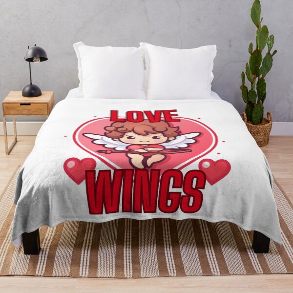 Item preview, cupid with inscription love wings designed and sold by Vilemo.