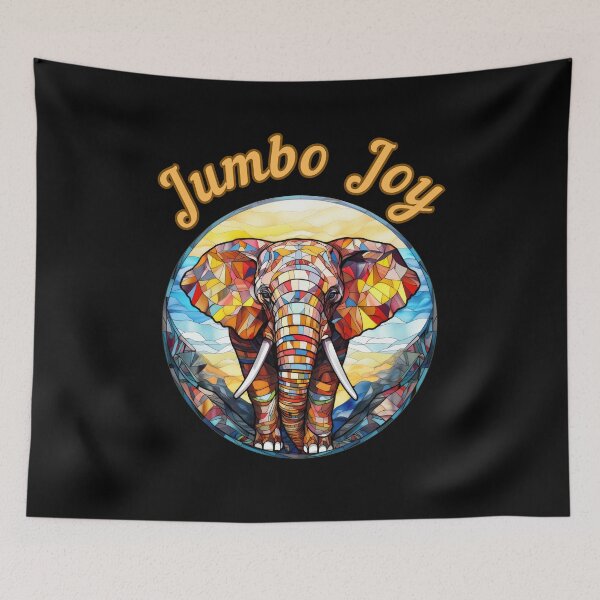 Item preview, Jumbo Joy watercolor elephant designed and sold by ElephantVibes.
