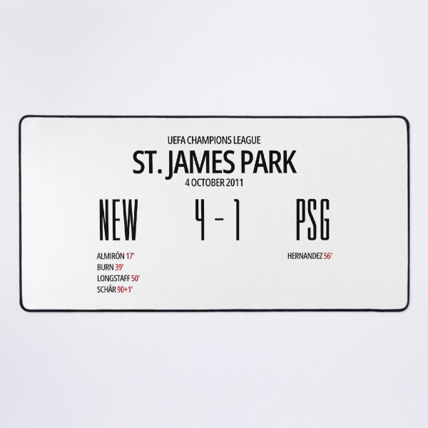 Item preview, Newcastle 4-1 PSG designed and sold by ChantCraft.