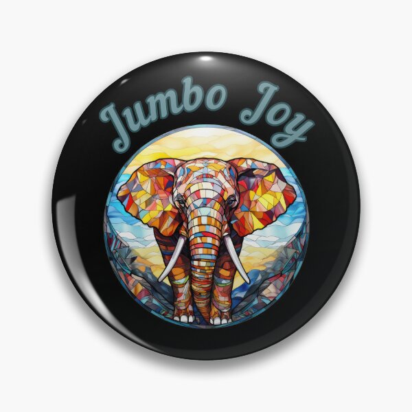 Item preview, Jumbo Joy elephant quote designed and sold by ElephantVibes.