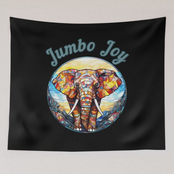 Item preview, Jumbo Joy elephant quote designed and sold by ElephantVibes.