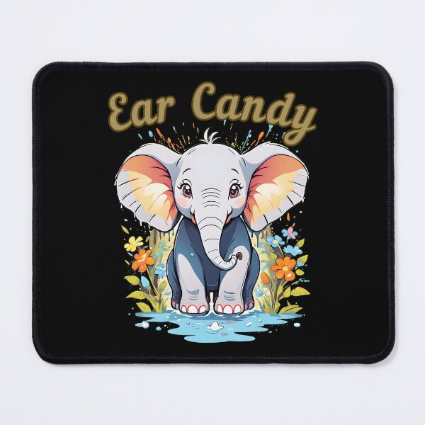 Item preview, Ear Candy elephant face designed and sold by ElephantVibes.