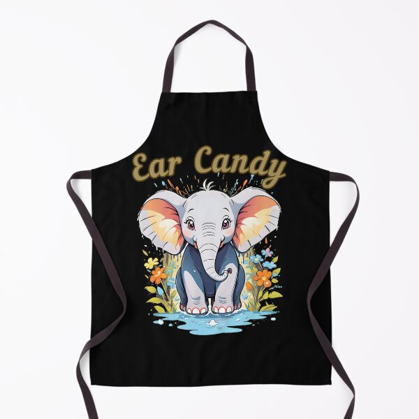 Item preview, Ear Candy elephant face designed and sold by ElephantVibes.
