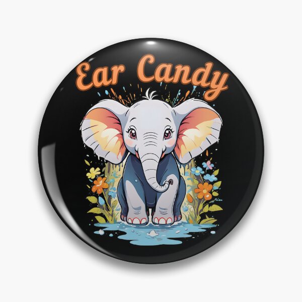 Item preview, Ear Candy elephant portrait designed and sold by ElephantVibes.
