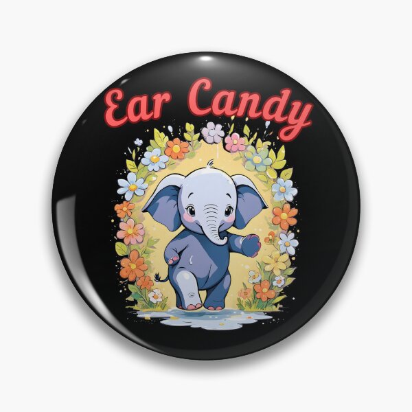 Item preview, Ear Candy happy elephant designed and sold by ElephantVibes.