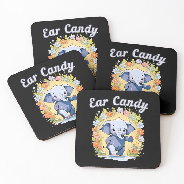 Item preview, Ear Candy elephant quote designed and sold by ElephantVibes.